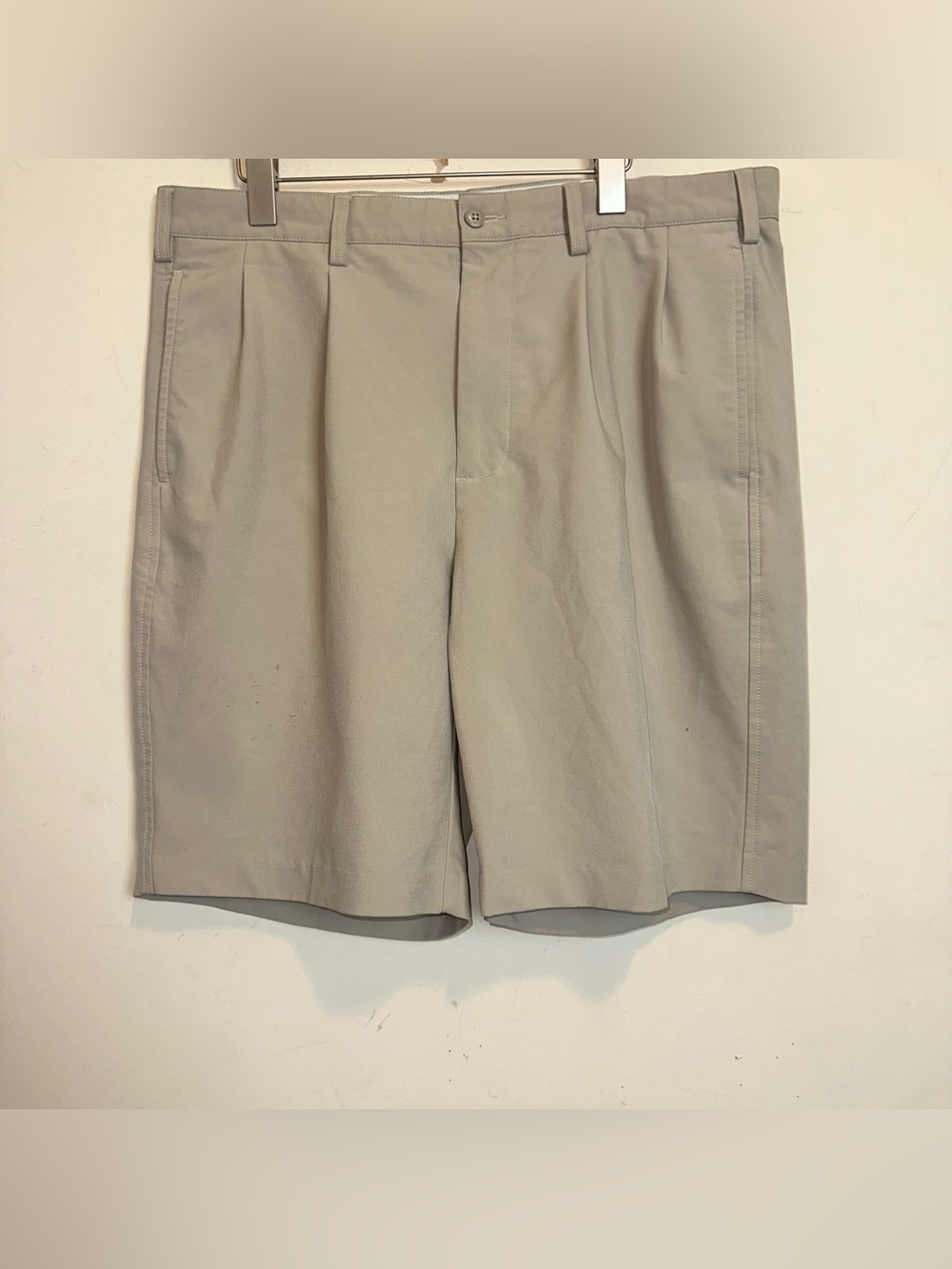 FootJoy FJ Pleated Golf Shorts Mens Size 36 Performance Preppy Casual Khaki Dad